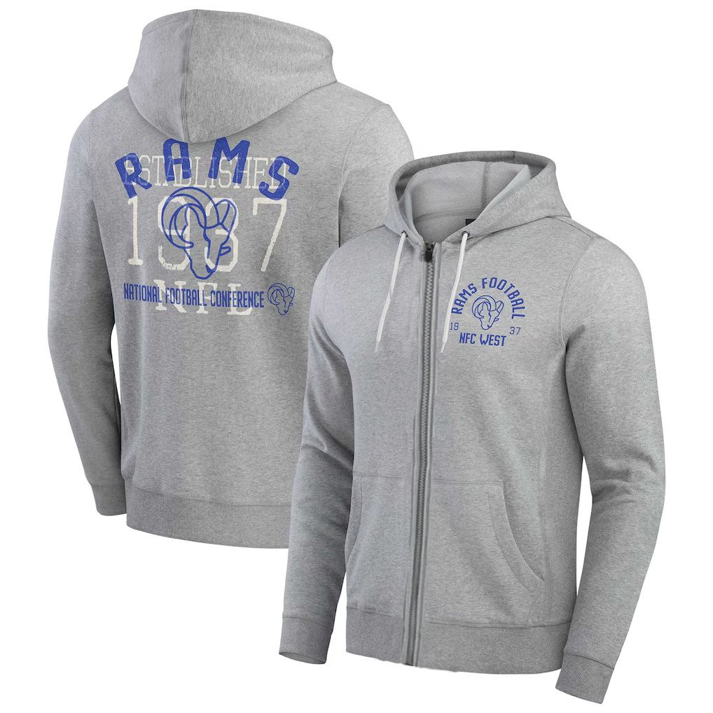 Men 2026 Nike NFL Los Angeles Rams hoodie grey 07